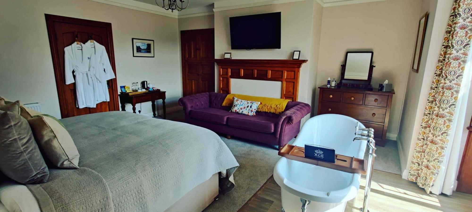 Luxury Bed And Breakfast At Bossington Hall In Exmoor, Somerset Porlock Rom bilde
