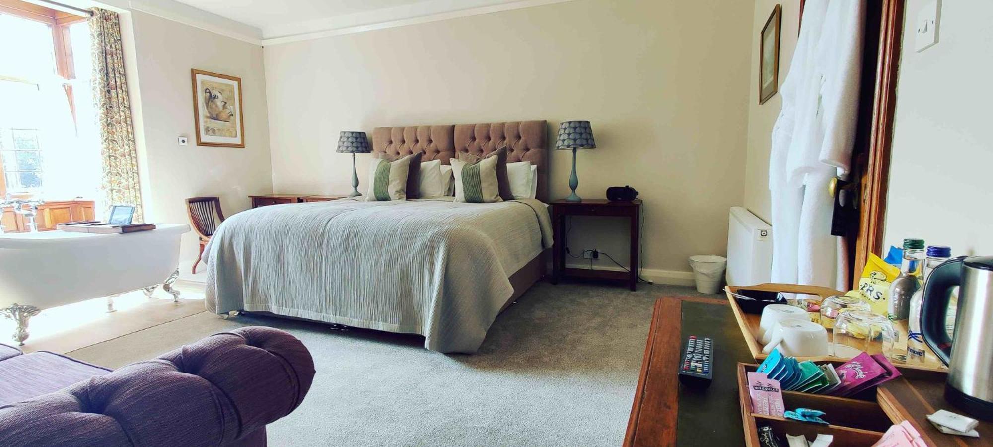 Luxury Bed And Breakfast At Bossington Hall In Exmoor, Somerset Porlock Rom bilde